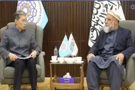 Kabul hosts talks With Chinese ambassador to boost economic ties