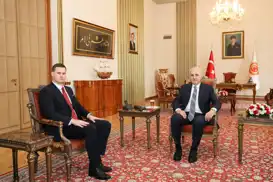 TBMM Başkanı Kurtulmuş, Bosna Hersek Tuzla Kantonu Başbakanı Halilagic'i kabul etti