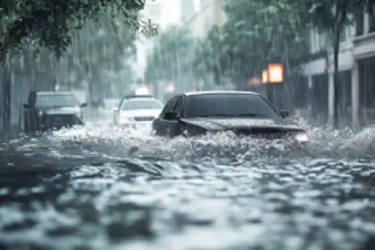 KKTC'de şiddetli yağışlar sele neden oldu