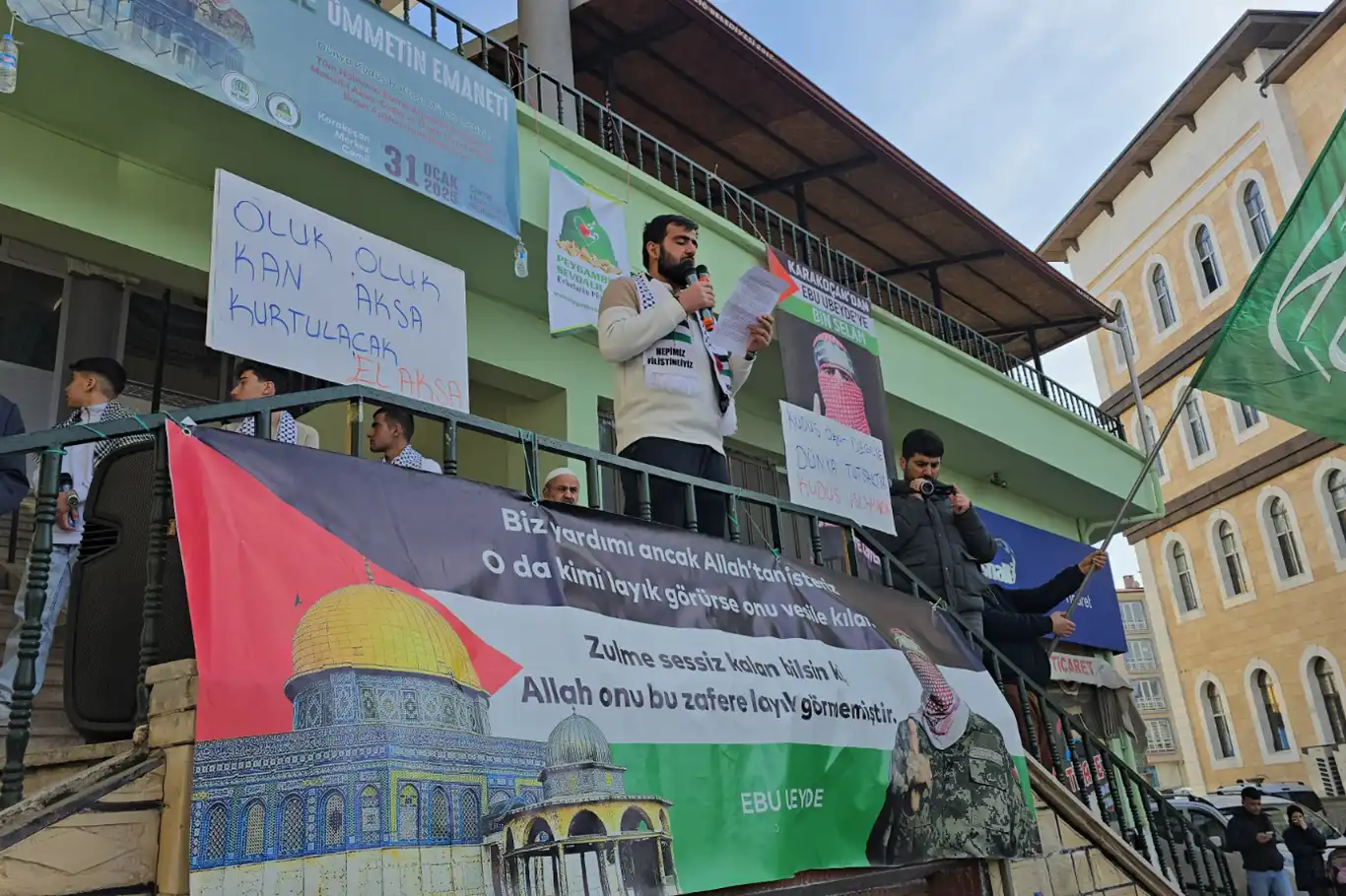 Elazığ'da Kudüs ve Filistin için destek çağrısı