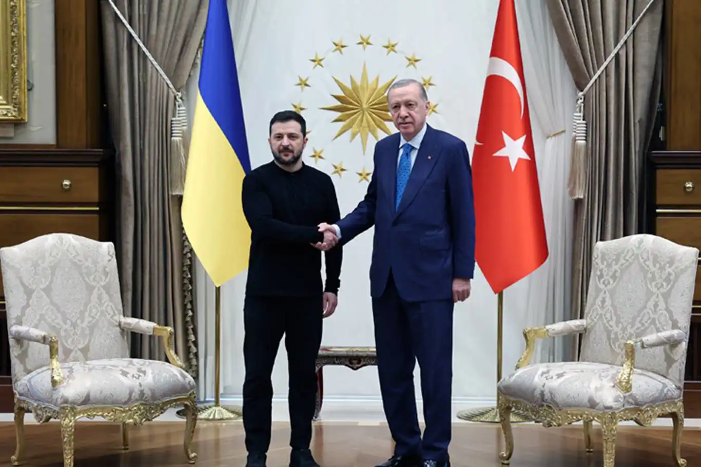 Zelenskiy, Cumhurbaşkanı Erdoğan'la bir araya geldi