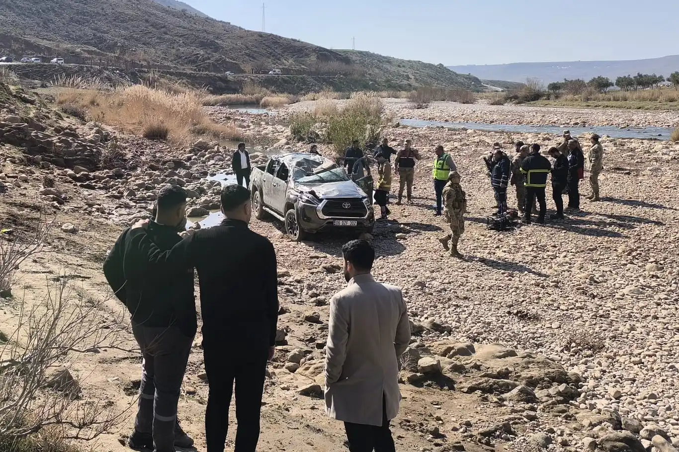 Şırnak'ta kamyonet şarampole devrildi: 4 yaralı 