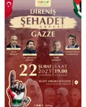 Ankara'da "Direniş, Şehadet ve Gazze" programına davet