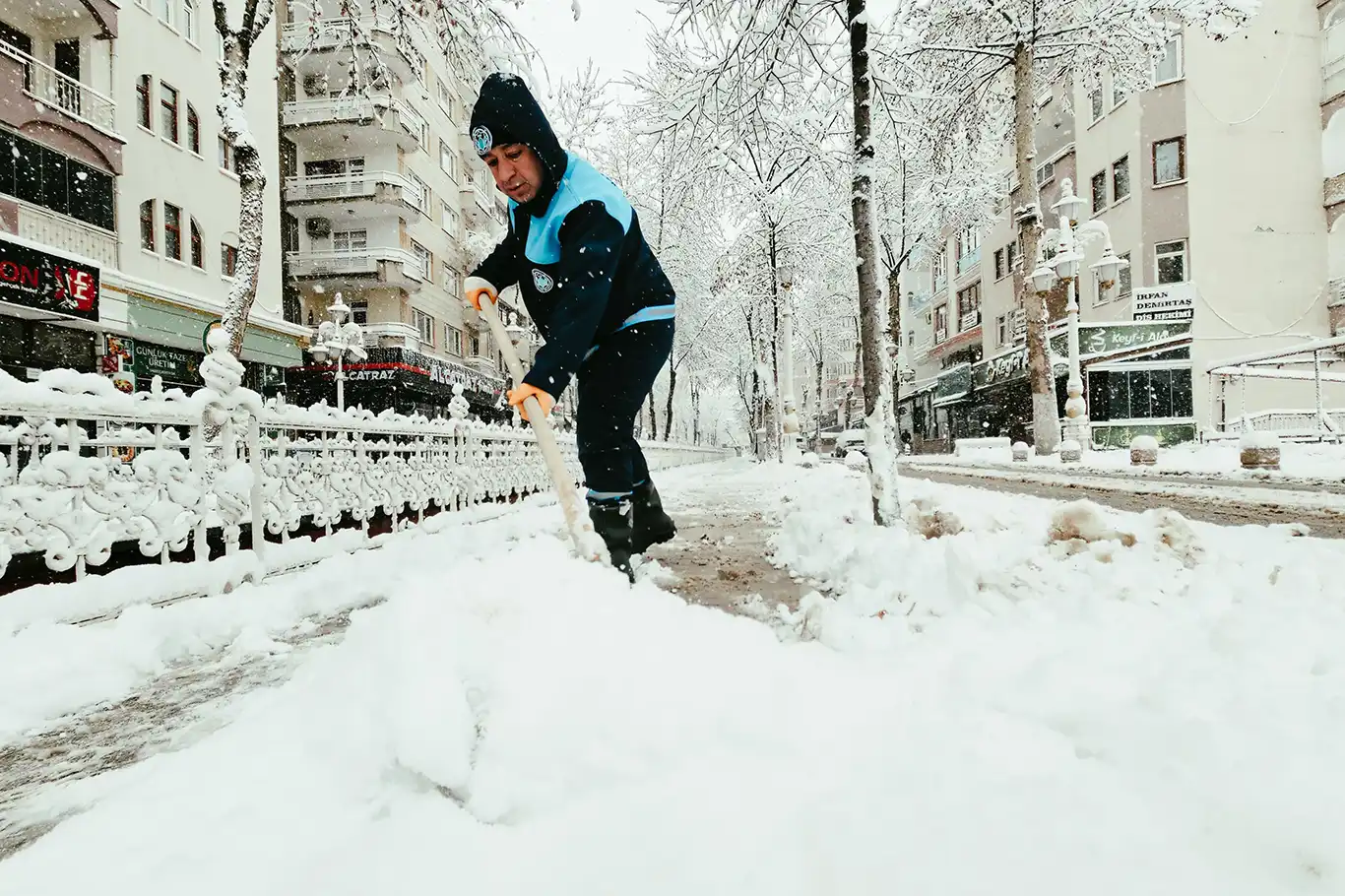 Battalgazi’de kar alarmı