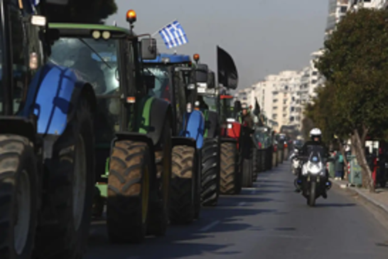 Greek farmers clash with police during protest in Thessaloniki