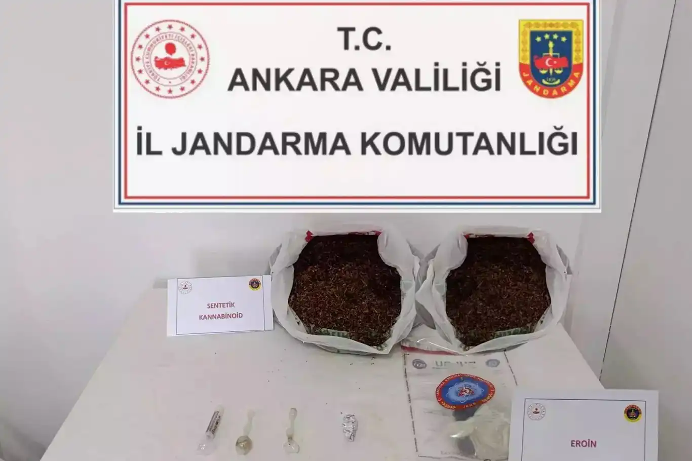 Ankara'da 5 kilogram sentetik kannabinoid ele geçirildi