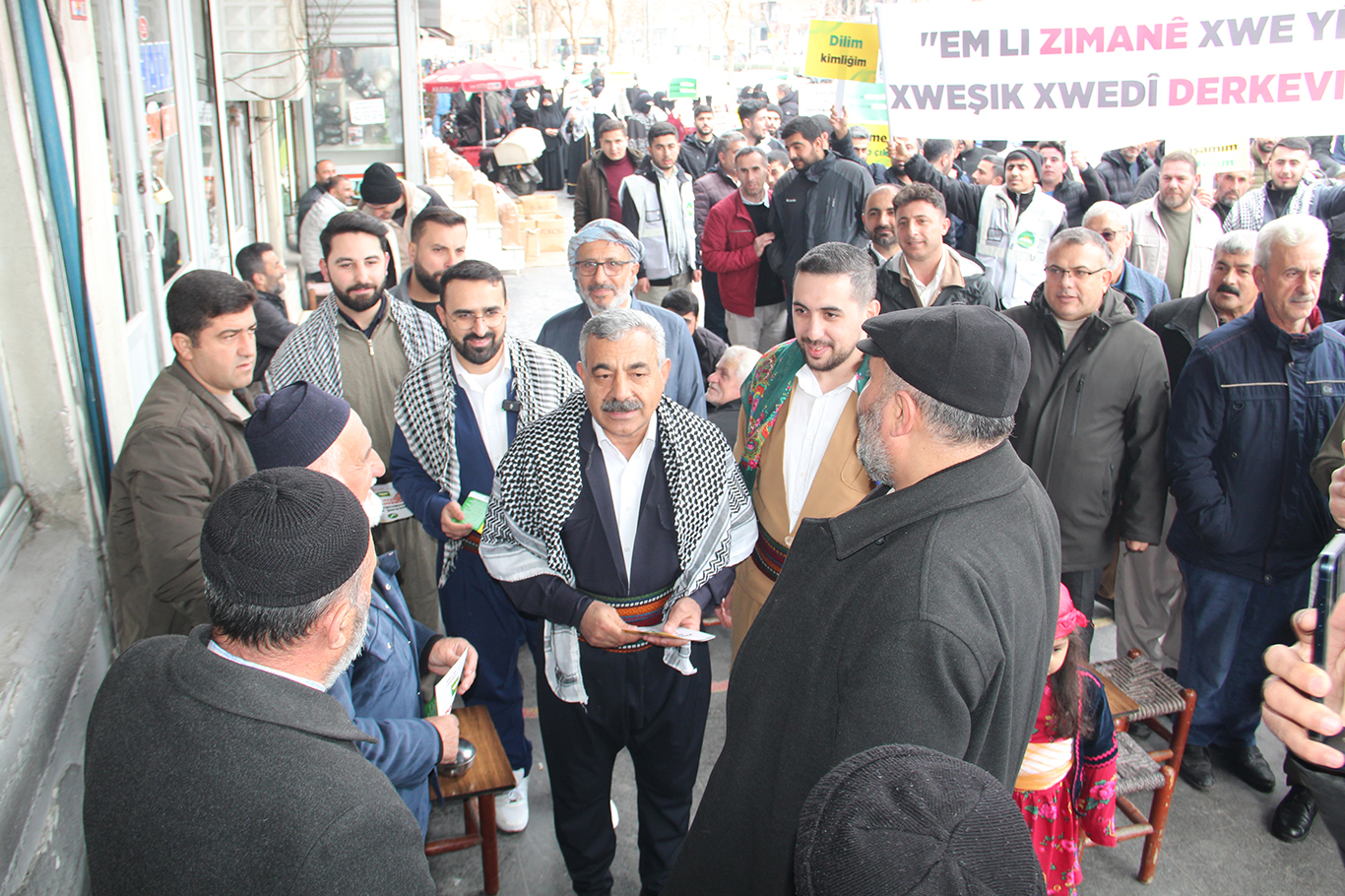 HÜDA PAR'dan Batman'da 'anadil' yürüyüşü