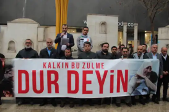 Gazze'deki katliam Batman'da protesto edildi