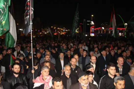 Thousands rally in Diyarbakır to condemn Israeli massacres in Gaza