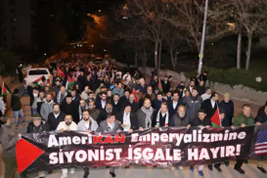 Ankara'da Gazze protestosu: Terörist israili durdurmanın yegâne yolu güçtür