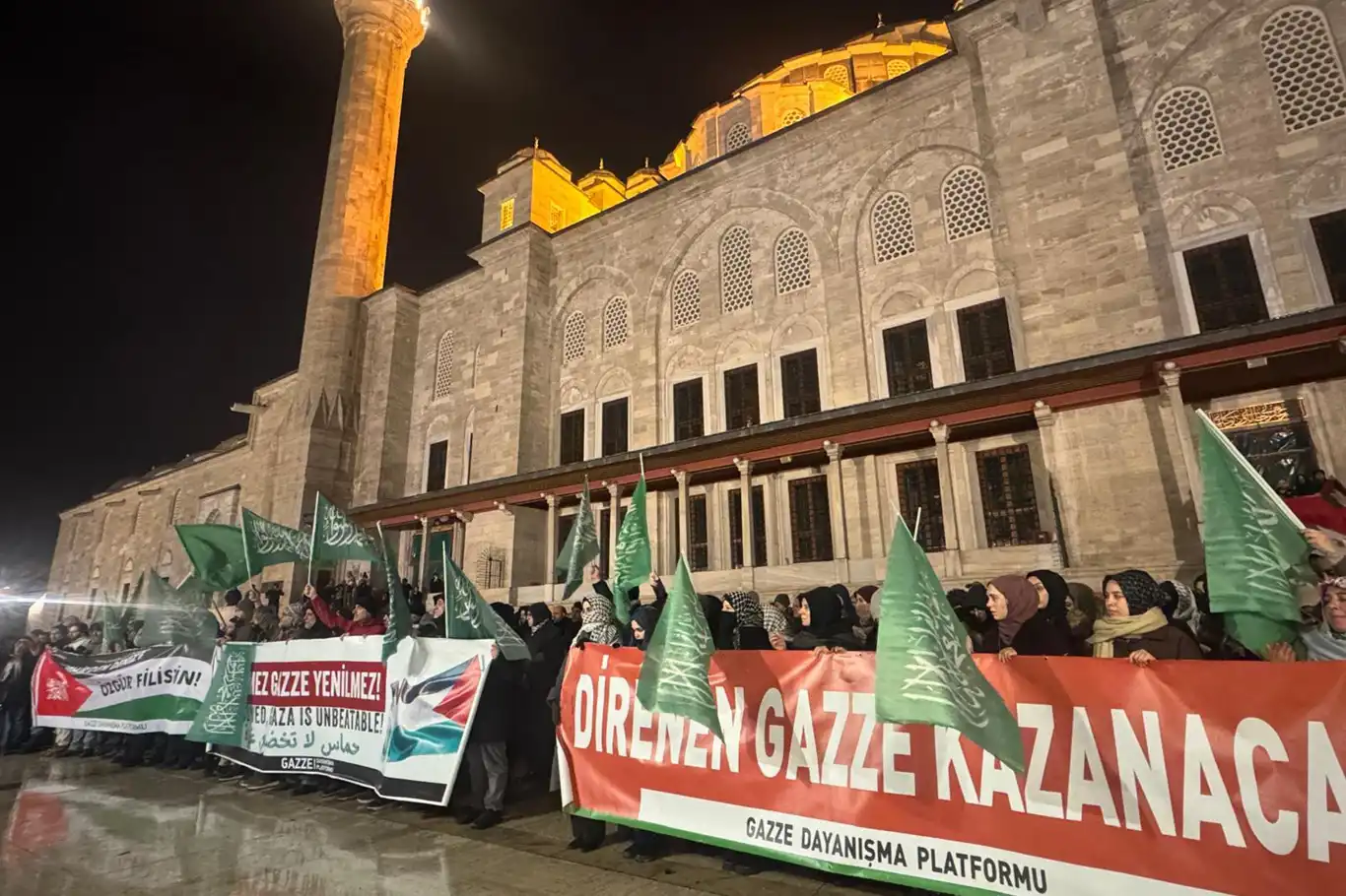 işgalcilerin Gazze saldırısı İstanbul'da telin edildi