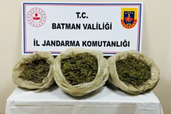 Batman'da uyuşturucu operasyonunda 21 kilo esrar ele geçirildi