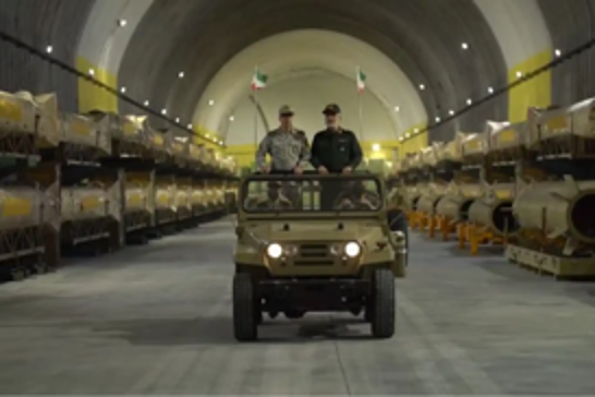 Iran unveils massive underground missile base housing advanced arsenal