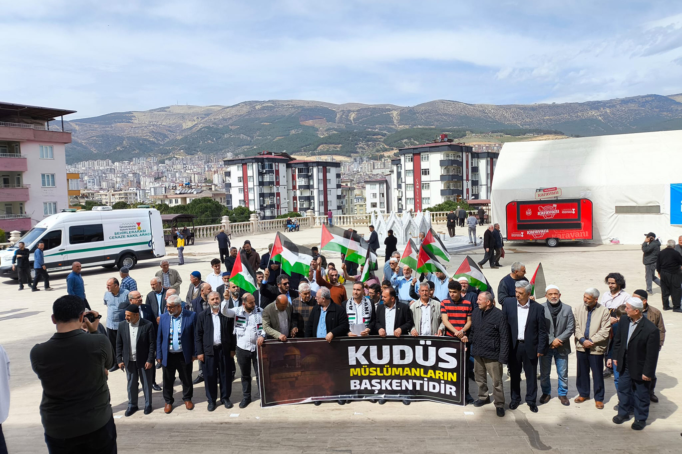 Kahramanmaraş'ta "Dünya Kudüs Günü" dolaysısıyla basın açıklaması düzenlendi