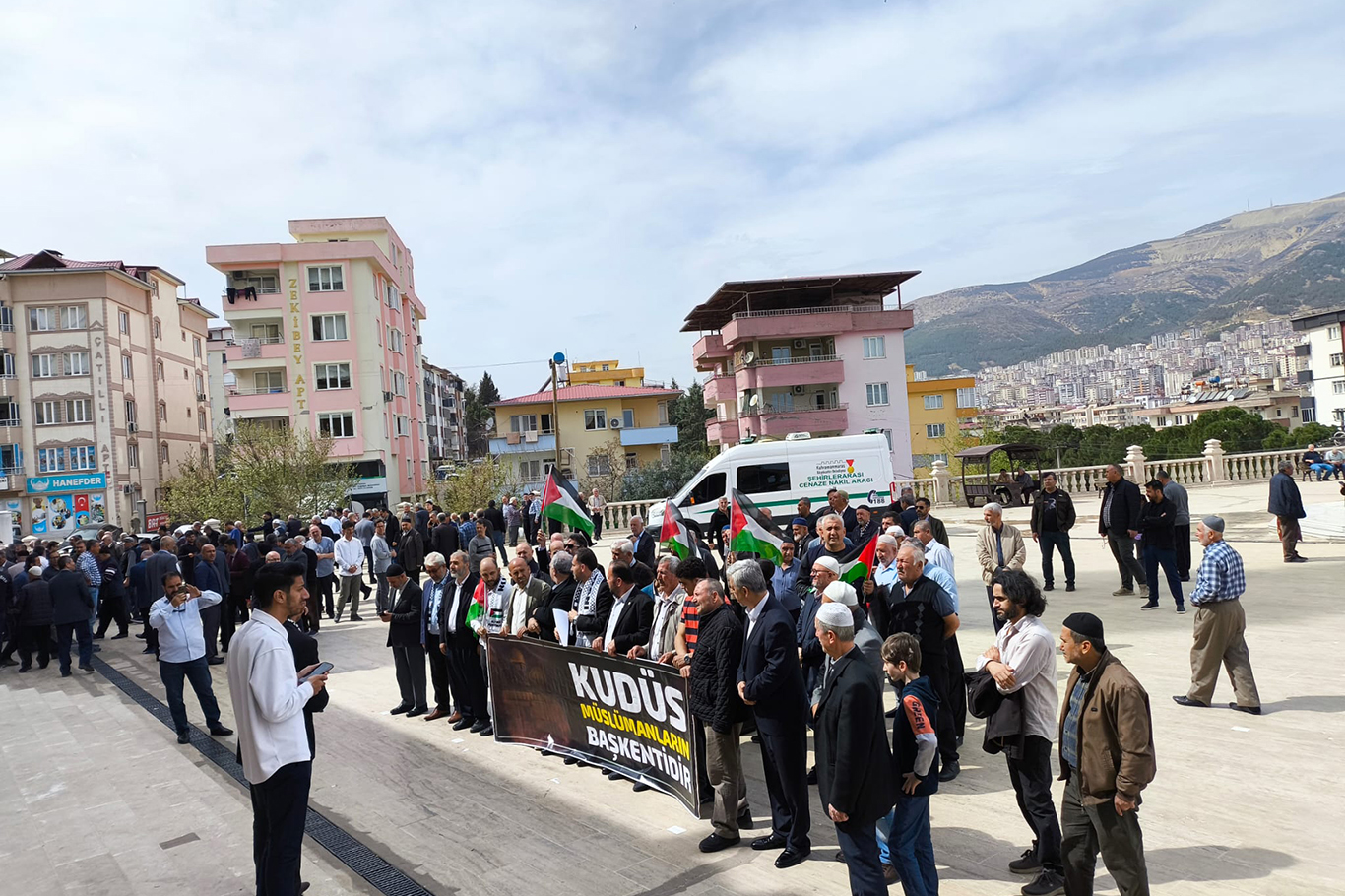 Kahramanmaraş'ta "Dünya Kudüs Günü" dolaysısıyla basın açıklaması düzenlendi