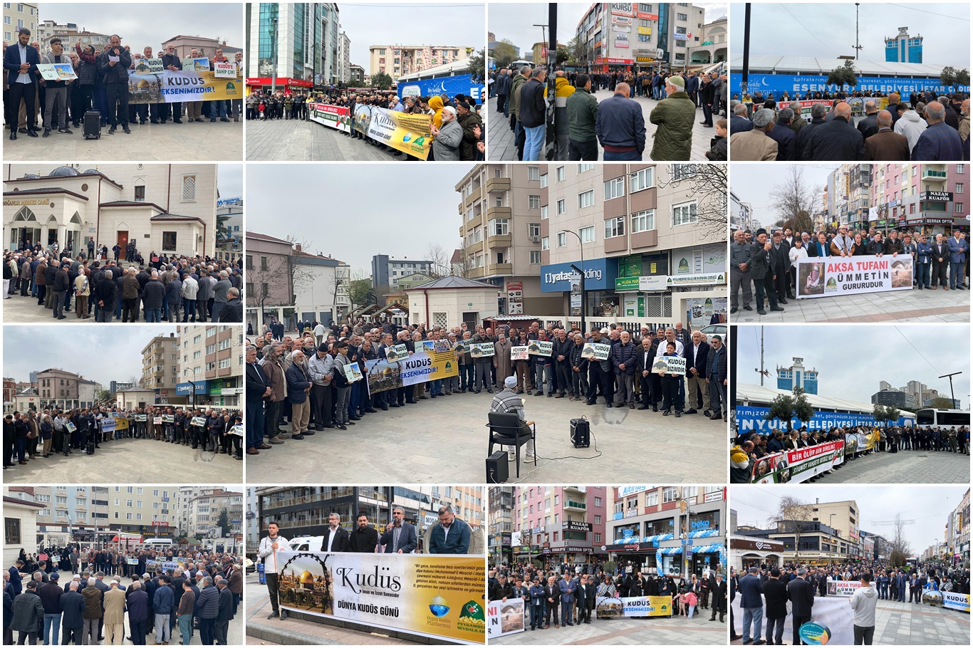 İstanbul'da 5 ilçede eş zamanlı "Dünya Kudüs Günü" açıklaması