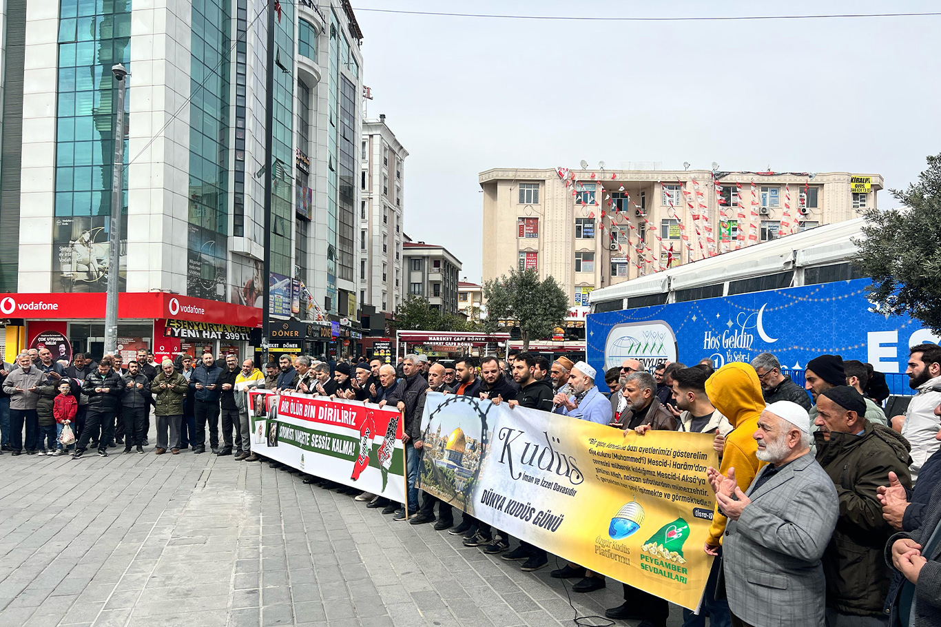 İstanbul'da 5 ilçede eş zamanlı "Dünya Kudüs Günü" açıklaması