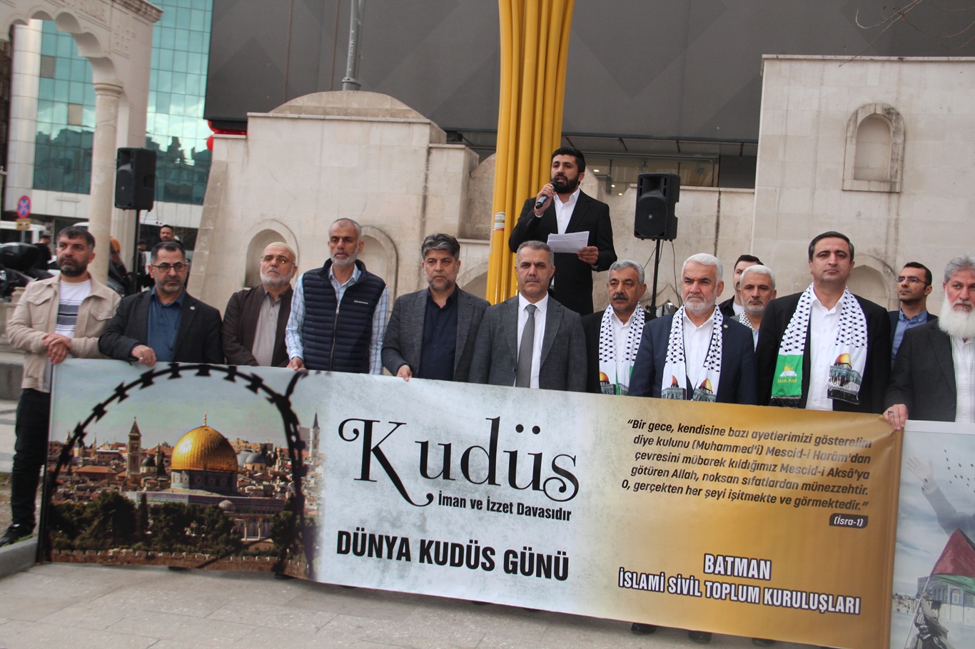 Batmanlılar, Dünya Kudüs Günü'nde Kudüs için mücadeleye destek vereceklerini açıkladı