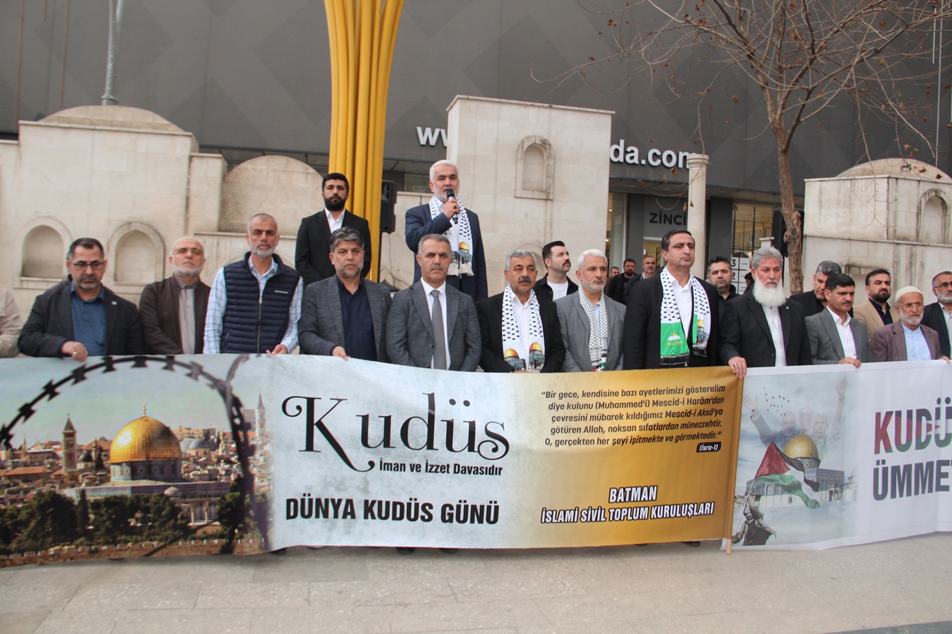 Batmanlılar, Dünya Kudüs Günü'nde Kudüs için mücadeleye destek vereceklerini açıkladı