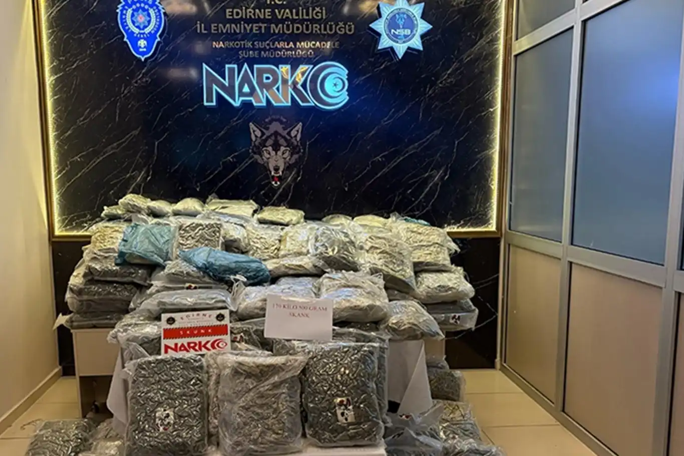 Kapıkule'de 171 kilogram uyuşturucu ele geçirildi