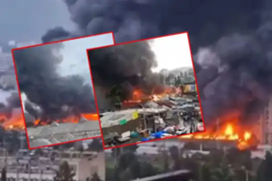 Tiflis'te büyük yangın 
