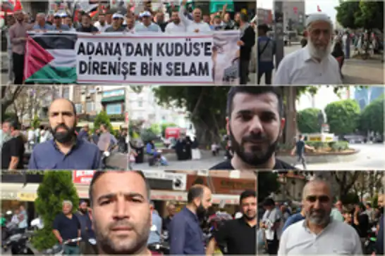 Adanalılardan Gazze'ye destek için birlik çağrısı: Bir olmazsak, bir bir gideriz