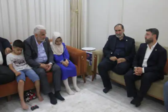 Yapıcıoğlu'ndan şehit Sacid'in ailesine ziyaret