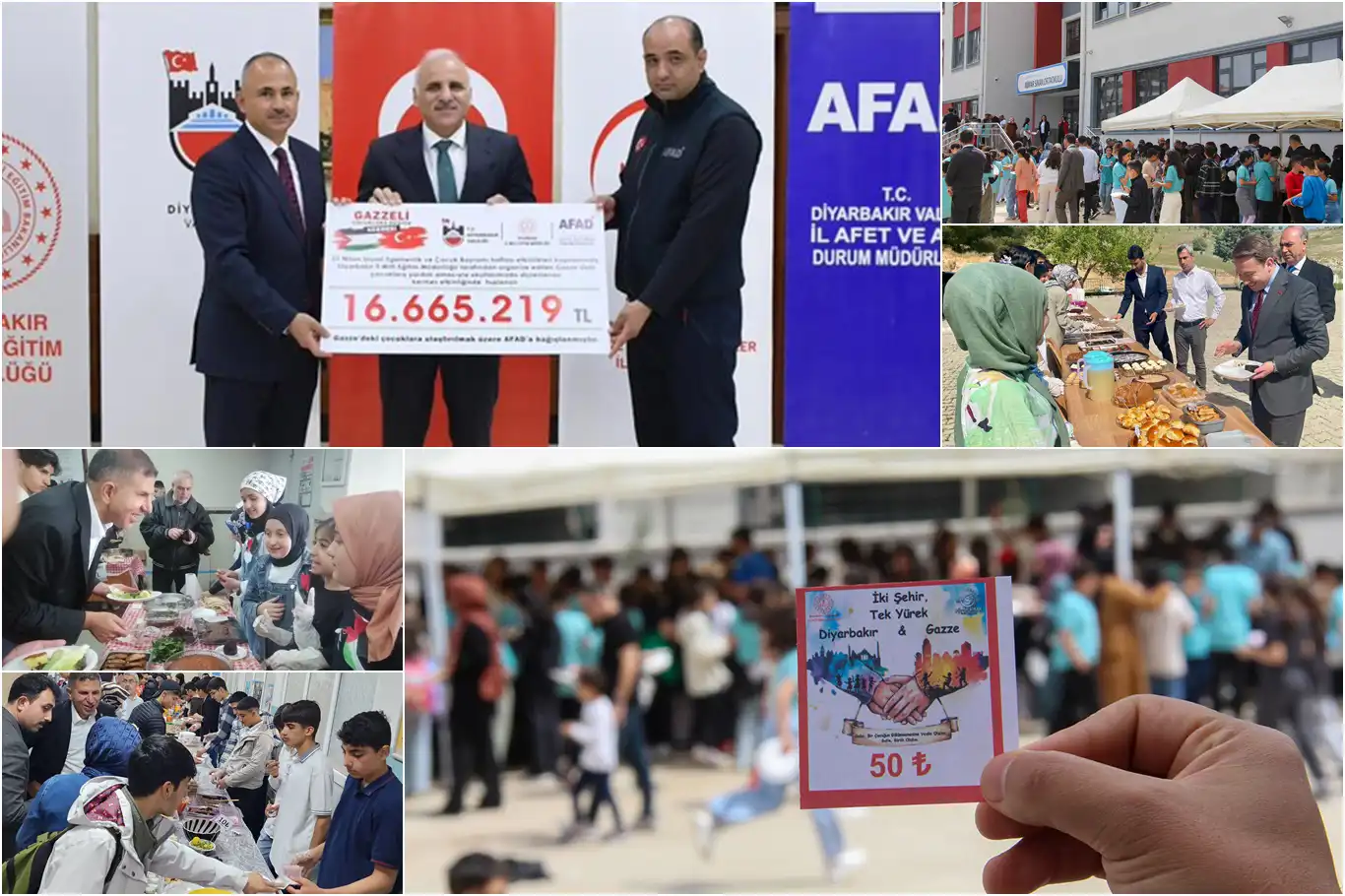 Diyarbakır schools raise 16.6 million TL for Gaza in charity bazaar Diyarbakır schools raise 16.6 million TL for Gaza in charity bazaar