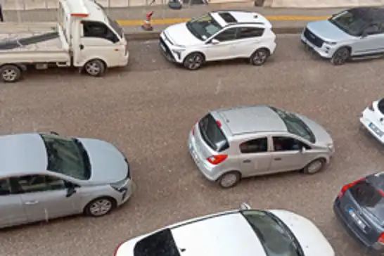 Mardin’de dolu yağışı etkili oldu 