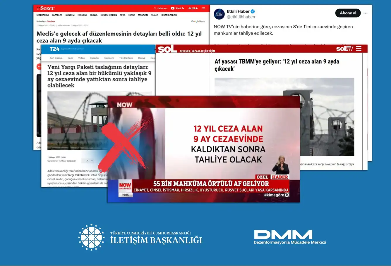 DMM, "12 yıl ceza alan biri 9 ay hapis yatıp çıkacak" iddiası doğru değil" DMM, "12 yıl ceza alan biri 9 ay hapis yatıp çıkacak" iddiası doğru değil"