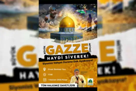 Siverek'ten Gazze'ye destek: Zulme dur demek için meydanlara