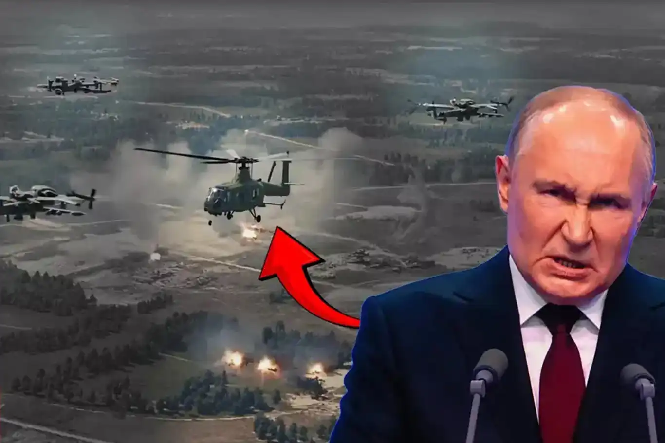 Putin'in helikopterine İHA saldırısı Putin'in helikopterine İHA saldırısı
