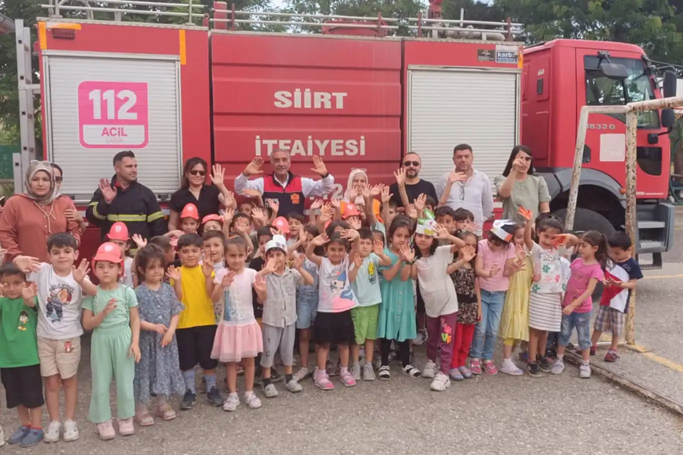 Siirt’te miniklere yangın güvenliği eğitimi