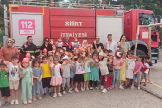 Siirt’te miniklere yangın güvenliği eğitimi