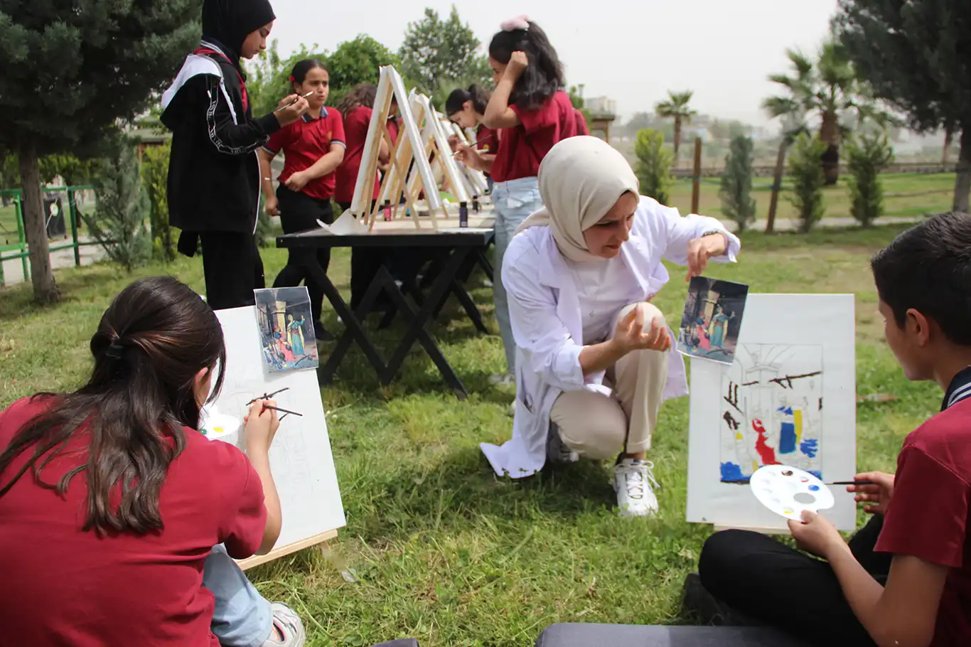 Cizre’de “Okulumla Sosyalleşiyorum” projesiyle eğitim dışarı taşındı