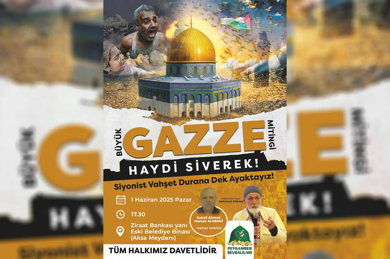 Şanlıurfa'dan Gazze için çağrı: "Meydanlara çıkalım, zulme dur diyelim"