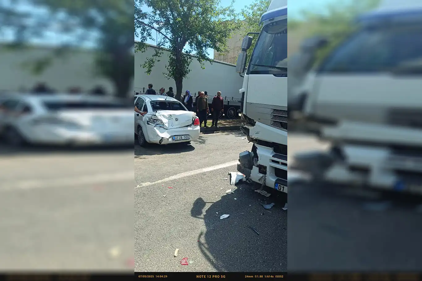 Şanlıurfa’da maddi hasarlı trafik kazası Şanlıurfa’da maddi hasarlı trafik kazası