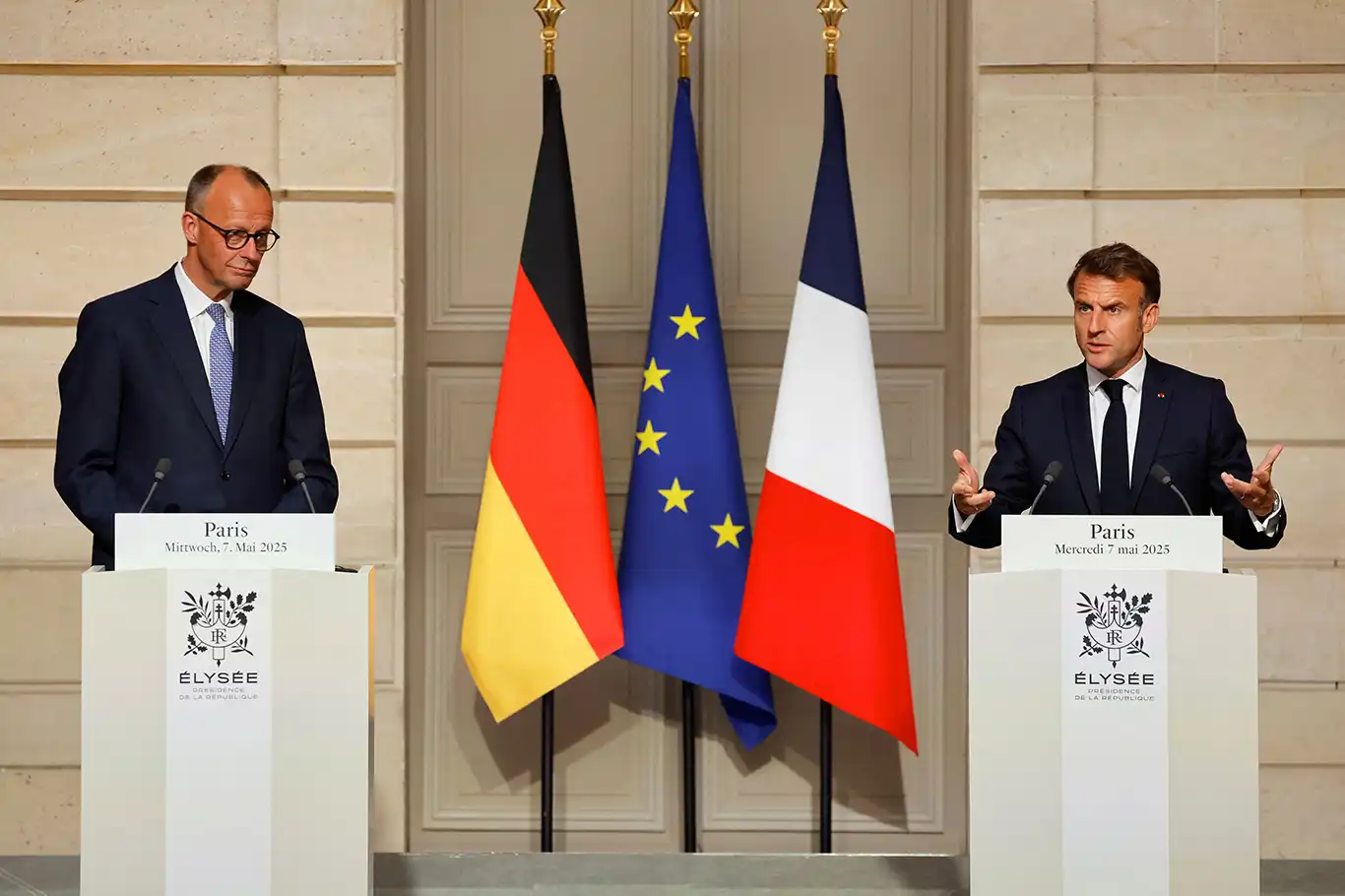 Almanya'nın yeni Başbakanı Merz, Fransa Cumhurbaşkanı Macron ile bir araya geldi Almanya'nın yeni Başbakanı Merz, Fransa Cumhurbaşkanı Macron ile bir araya geldi