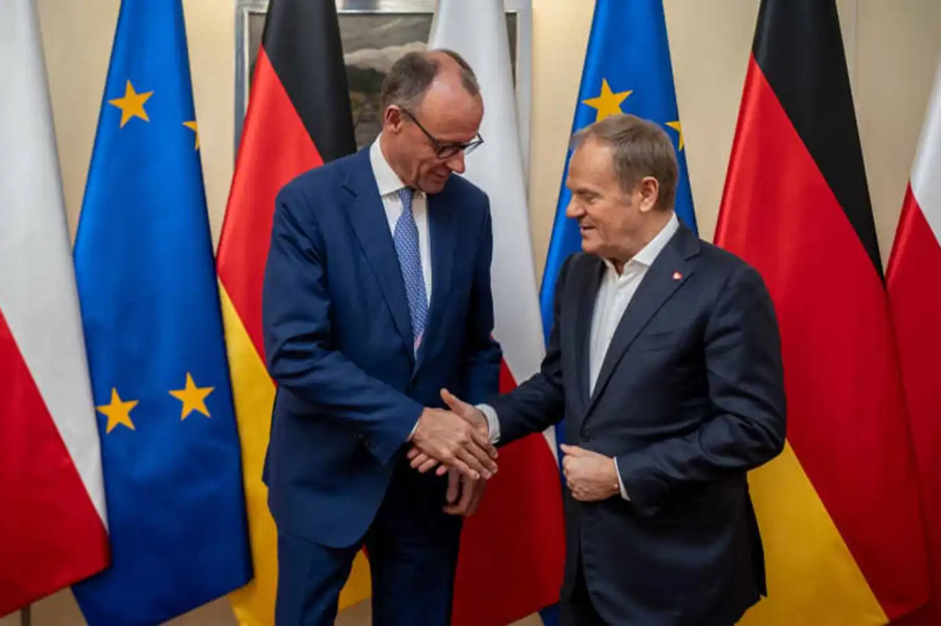 Almanya Başbakanı Merz, Polonya'da Tusk ile Görüştü Almanya Başbakanı Merz, Polonya'da Tusk ile Görüştü