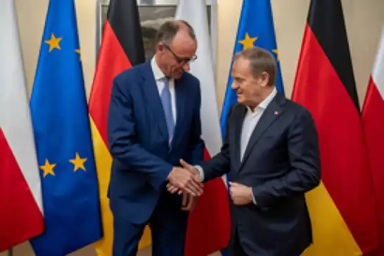Almanya Başbakanı Merz, Polonya'da Tusk ile Görüştü