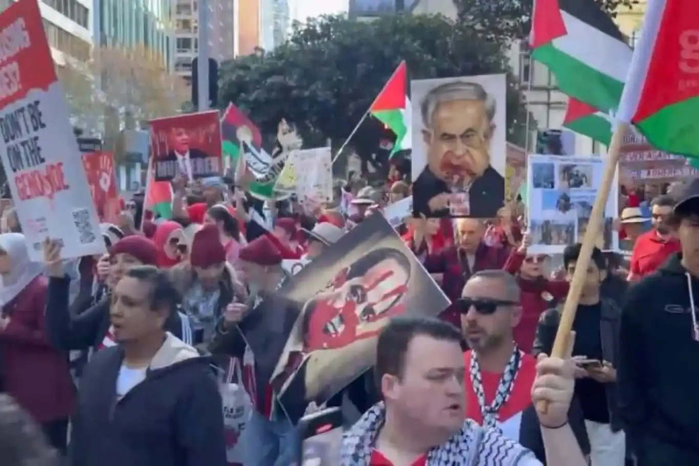 الآلاف يتظاهرون في سيدني تحت شعار "العدالة لغزة" ويطالبون بفرض عقوبات على الاحتلال