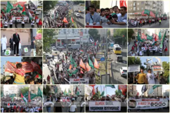Youth in Diyarbakır rally for Gaza, condemn ongoing Israeli aggression