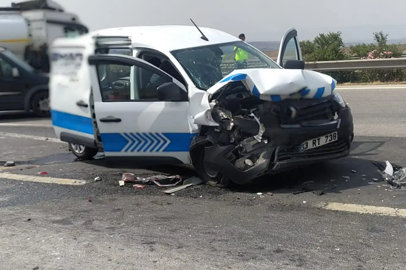 Gaziantep'te trafik kazası:  Bir ağır yaralı