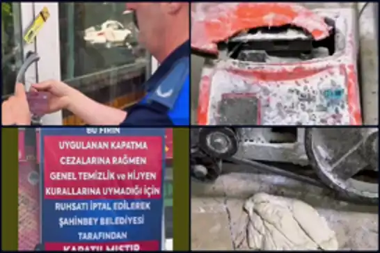 Gaziantep'te bir işletme hijyen kurallarına uymadığı gerekçesiyle süresiz kapatıldı