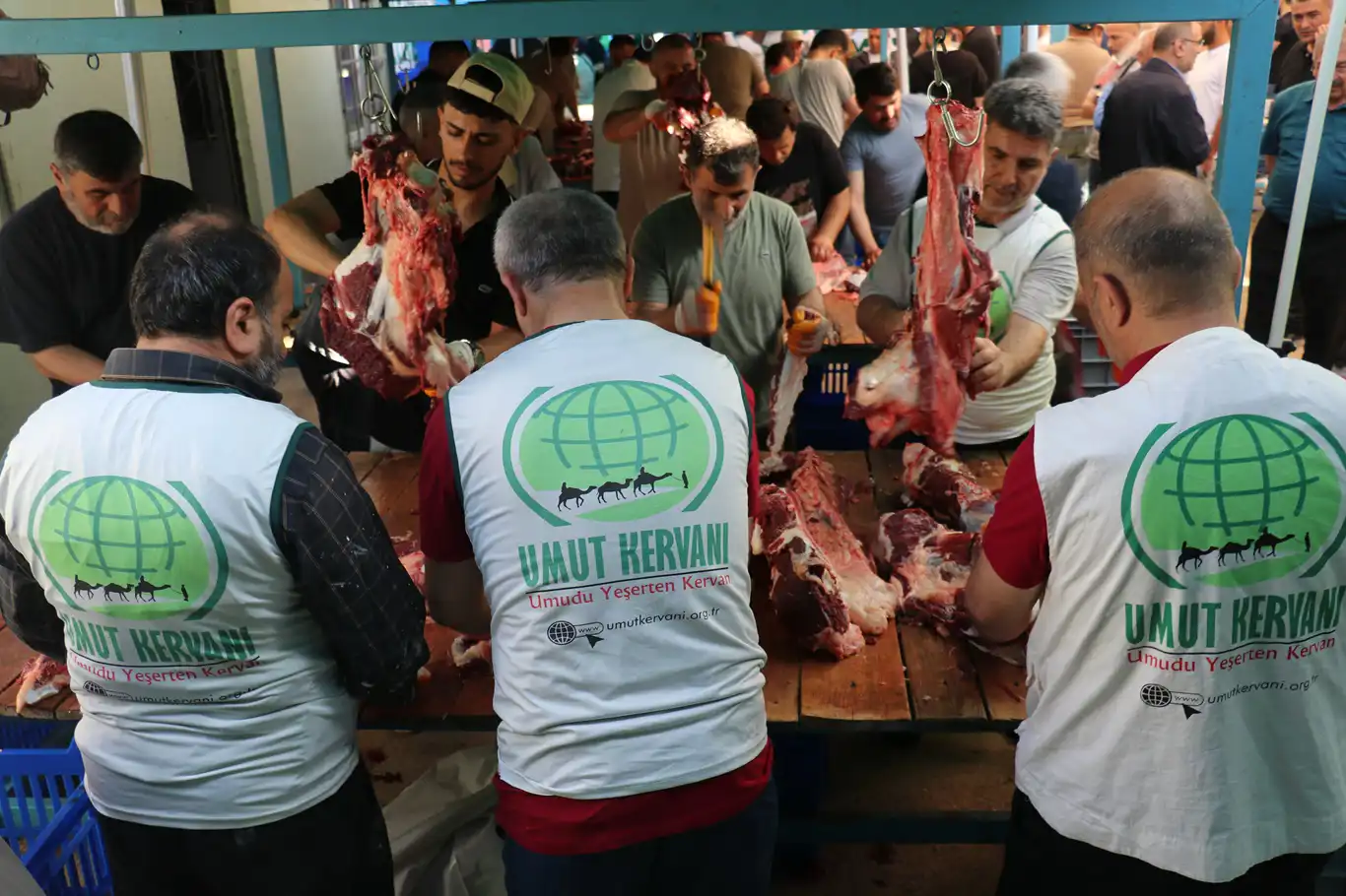 Umut Kervanı Kurban Bayramı'nda 47 bin 700 hisse keserek milyonlarca kişiye ulaştı