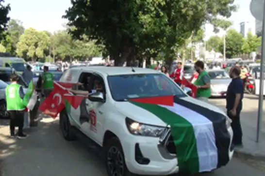 Gaziantepliler Gazze için konvoy oluşturdu