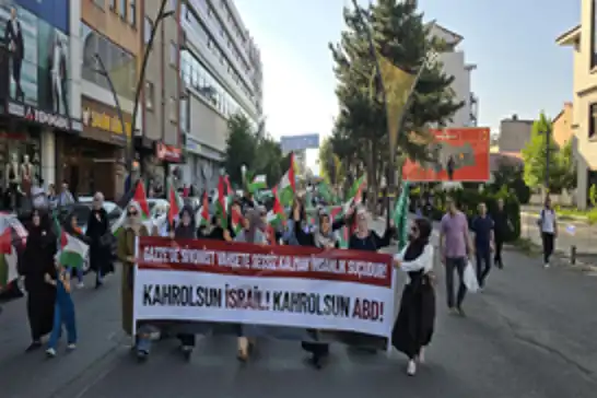 Bingöl’de “MARCH TO GAZA” yürüyüşü 