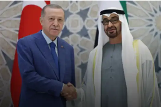 الرئيس أردوغان يجري اتصالًا هاتفيًا مع الرئيس الإماراتي آل نهيان