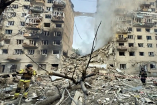 Massive Russian aerial strike on Kyiv kills 24, injures over 130