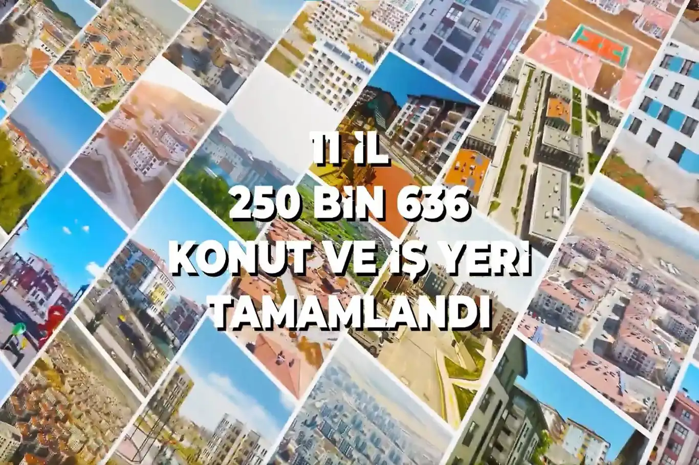 Cumhurbaşkanı Erdoğan: 250 bin konut ve işyeri tamamlandı